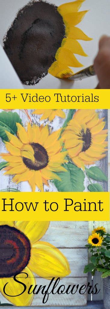 Fun Sunflower Painting Tutorials - Pamela Groppe Art - Acrylic Painting ...