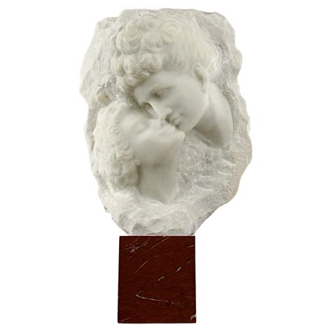Aldo Bartelletti, "The Kiss", Marble Sculpture, Antique Italy 1900s ...