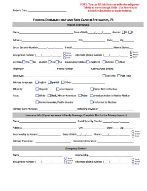 Patient Intake Form - Fill and Sign Printable Template Online