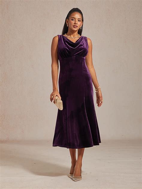 Women's Midi Dress Trumpet Mermaid Dress Elegant Party Wedding Guest ...