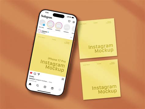 Free iPhone 17 Pro Instagram Ad Post Mockup PSD - Good Mockups