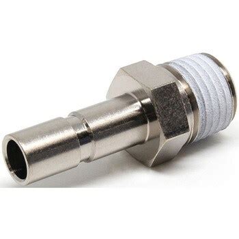 PTJ8-02 ピーティージャック PISCO(ピスコ) 最高使用圧力1MPa R 1/4 質量18g チューブ外径8mm 1個 PTJ8 ...