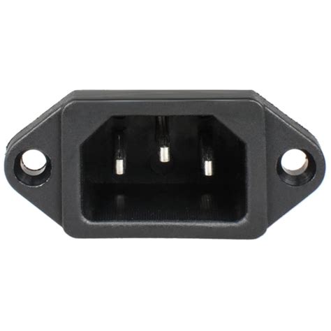 Probots IEC C14 3-Pin AC Power Socket with Fuse Holder & Switch Male ...