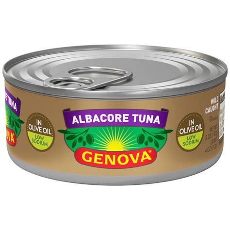 Genova Premium Albacore Tuna in Olive Oil, Low Sodium 5 oz - Walmart.com
