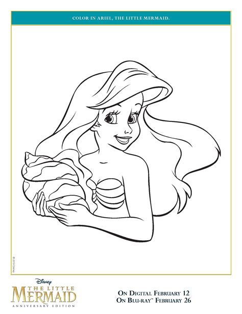 The Little Mermaid Coloring pages Halle Bailey