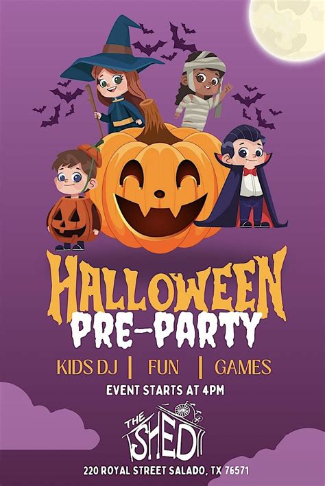 Pre–Trick-or-Treat Kids Party at The Shed!, The Shed, Salado, 31 ...
