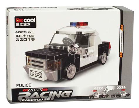 خرید لگو «ماشین پلیس» Decool Pull Back Mini Racing Police Car Lego 22019