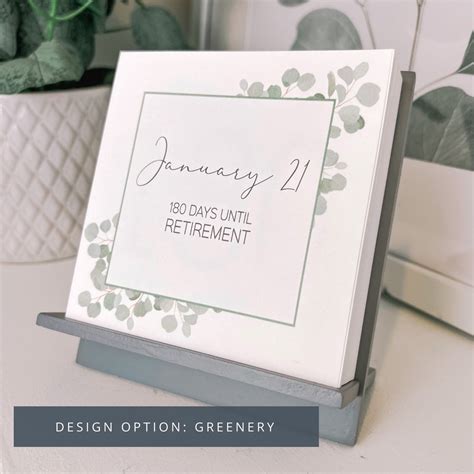 Retirement Countdown Calendar Custom Retiring Gift for - Etsy