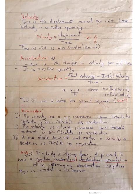 Image result for Physics Form 3 Notes