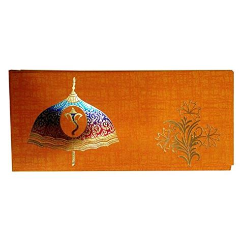Rudraksh Premium Hindu marriage wedding card in multicolor (100 pieces ...