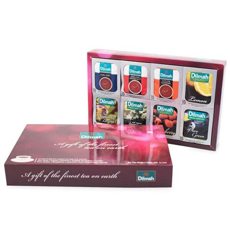 Buy Dilmah Red Illusion Gift Pack - 80 Tea Bags X 6 Pack - 10 Tea Bags ...