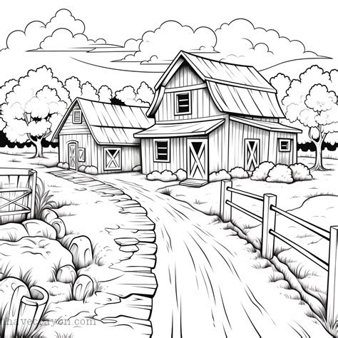 From Red to Rustic: Barn Coloring Pages for All Ages! – I have crayon
