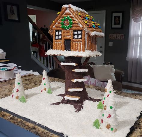 Treehouse Gingerbread House