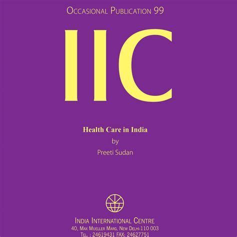 Health Care in India (OP 99) | India International Centre