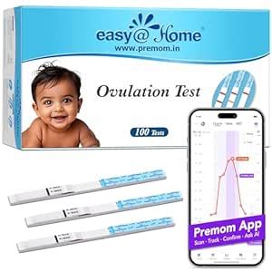 Easy@Home Ovulation Test Kit: 100 Pack LH Strips for Women Planning ...