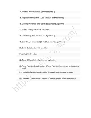 Image result for Data Structures and Algorithms Maid Exim