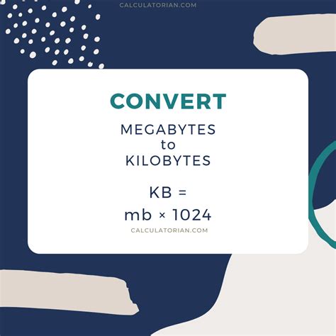 Convert From Megabytes To Kilobytes