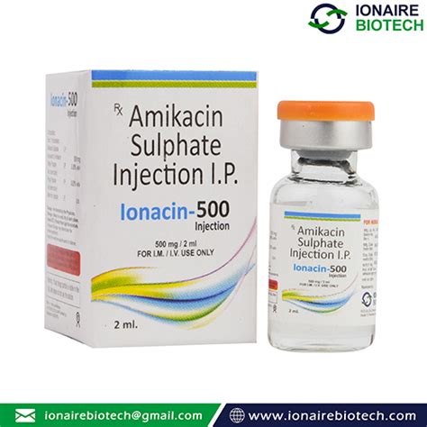 Ionacin-500 Injection Ionaire Biotech