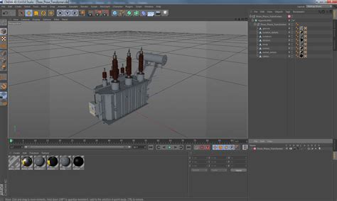 3D Three Phase Transformer model | 3D Molier International