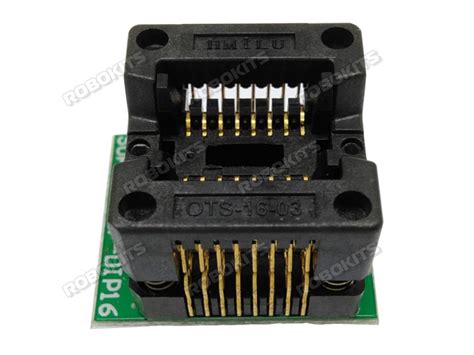 Programming Socket for SOP16 to 16pin Breakout with 3.9mm IC Width and ...
