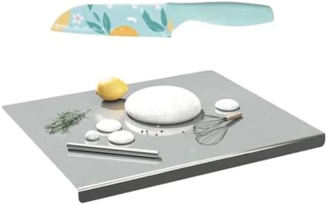 Buy OrganizeMee Stainless Steel Kitchen Counter Top Chopping Board ...