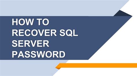 Image result for SQL Current Root Password Recover
