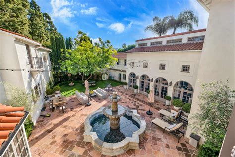 Beverly Hills Mediterranean Mansion with Beautiful Courtyard, Beverly ...