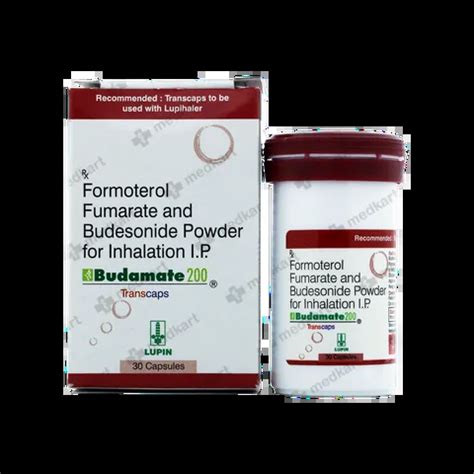 BUDAMATE 200MCG TRANSCAP 30'S : View Price, Combination and ...