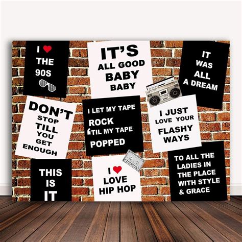 Buy Bellimas Red Brick Wall 90s Background Back to 90s Theme Music ...