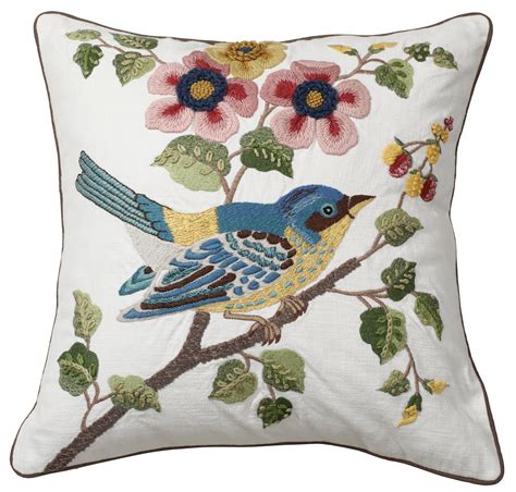 Sarita Handa | Birds on Branch Cushion Cover – Mérci Dehradun