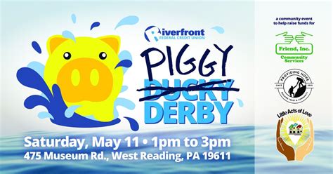 Riverfront Piggy Derby Fundraiser, 475 Museum Rd, West Reading, PA ...