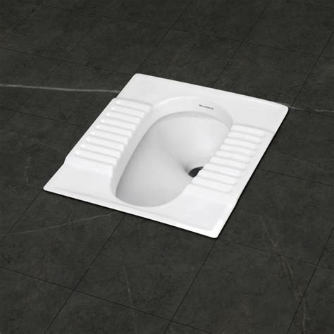 Belmonte Indian Toilet Commode Orissa Pan 20 Inch - White, Ceramic ...