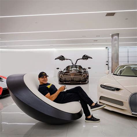 Manny Khoshbin, our Ufo armchair in his garage