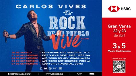CARLOS VIVES | EL ROCK DE MI PUEBLO VIVE EN MONTERREY, Escenario GNP ...