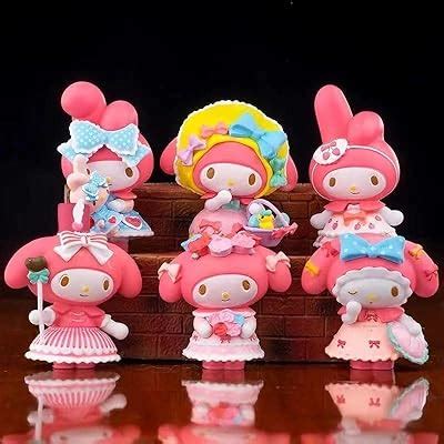 Buy PowMate Mini Anime Figure Set Cute Cartoon Cosplay PVC Figures ...