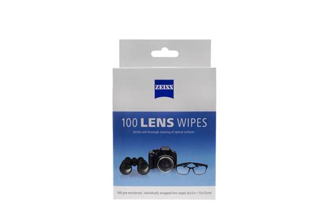 Zeiss Lens Wipes, Pre-moistened Eye Glass Cleaner Wipes, 100 Count