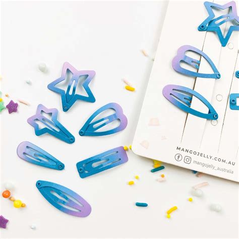 Blue + Purple | Mixed Mini Snap Clips – Sugar High Collection