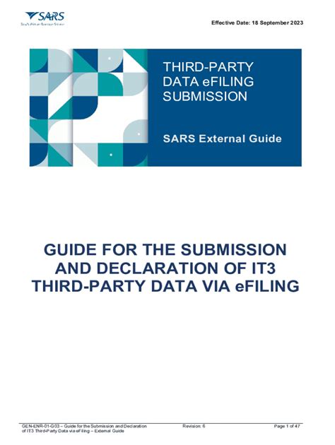 Fillable Online GEN-ENR-01-G03Guide for the Submission and Declaration ...
