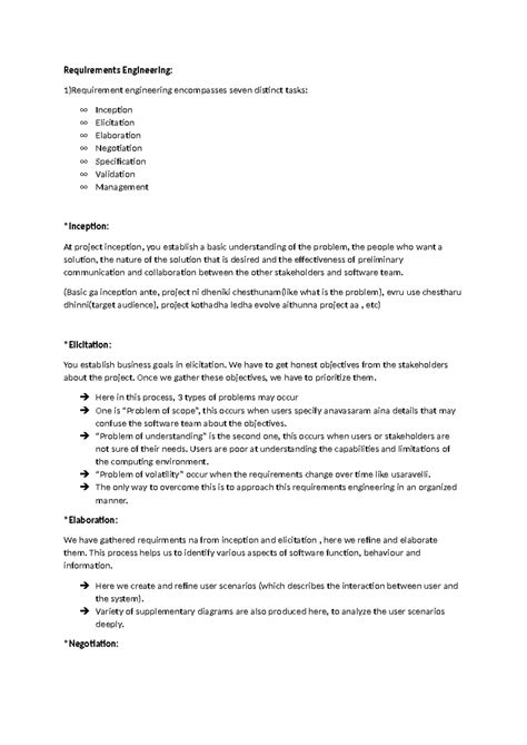 Requirements Engineering - Requirements Engineering: 1)Requirement ...