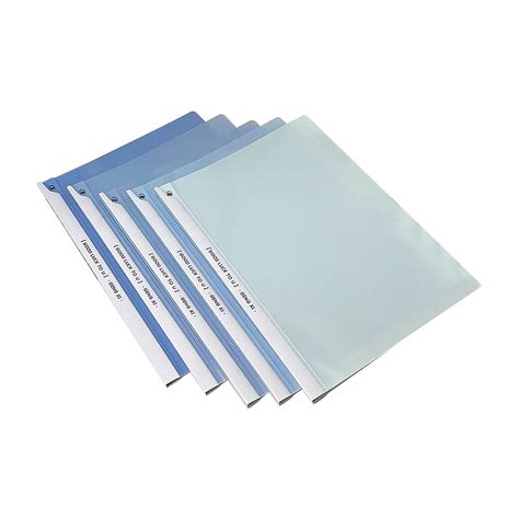Rofhy Folders with Clips and Pockets 5Pack A4 Clear Front Report Covers ...
