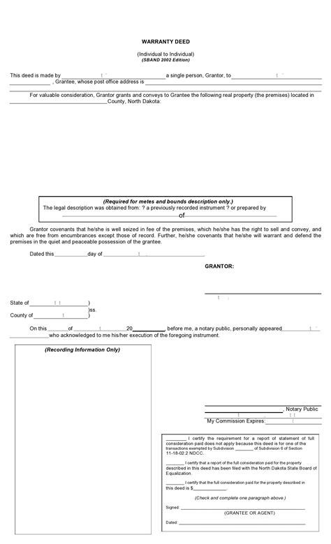 38 Warranty Deed Templates & Forms (General, Special)