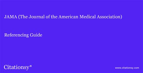 Image result for JAMA Web Page Format