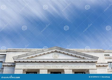 Dirksen Senate Office Building Facade Washington DC Stock Image - Image ...