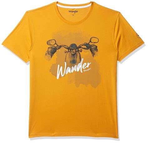 Buy Wrangler Men's Regular fit T-Shirt at Amazon.in