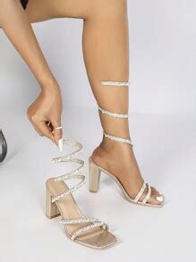 Women High Heel Butterfly Decorated Sandals, Sexy Style For Summer ...