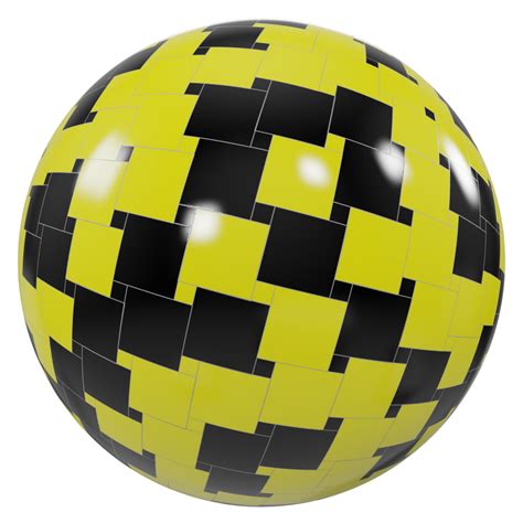 Yellow black colour Tiles | FREE tiles materials | BlenderKit