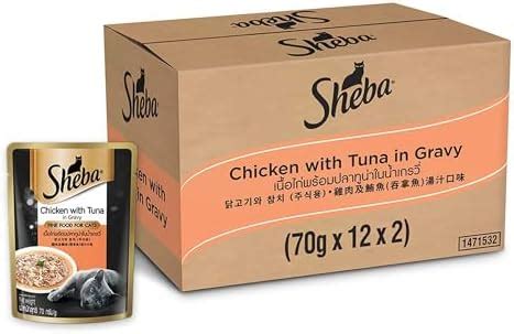 Sheba Premium Wet Cat Food Food, Fish Mix (Skipjack & Salmon), 12 ...