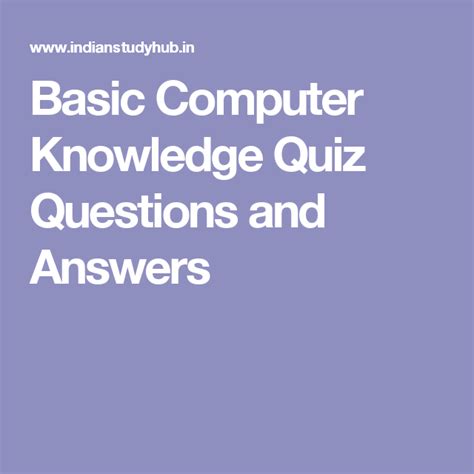 Computer Knowledge Questions 的图像结果