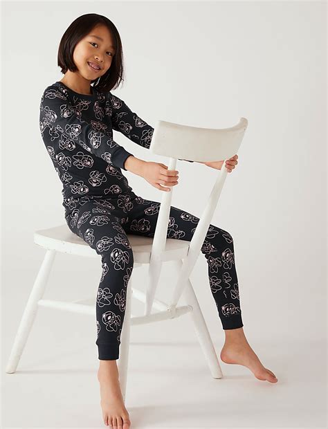 Buy 2pc Thermal Cotton Blend Minnie Mouse™ Set at Marks & Spencer