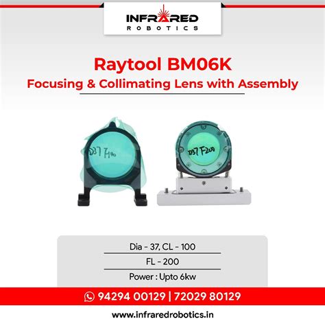 Raytools BM06K - Focusing & Collimating Lens with Assembly – Infrared ...